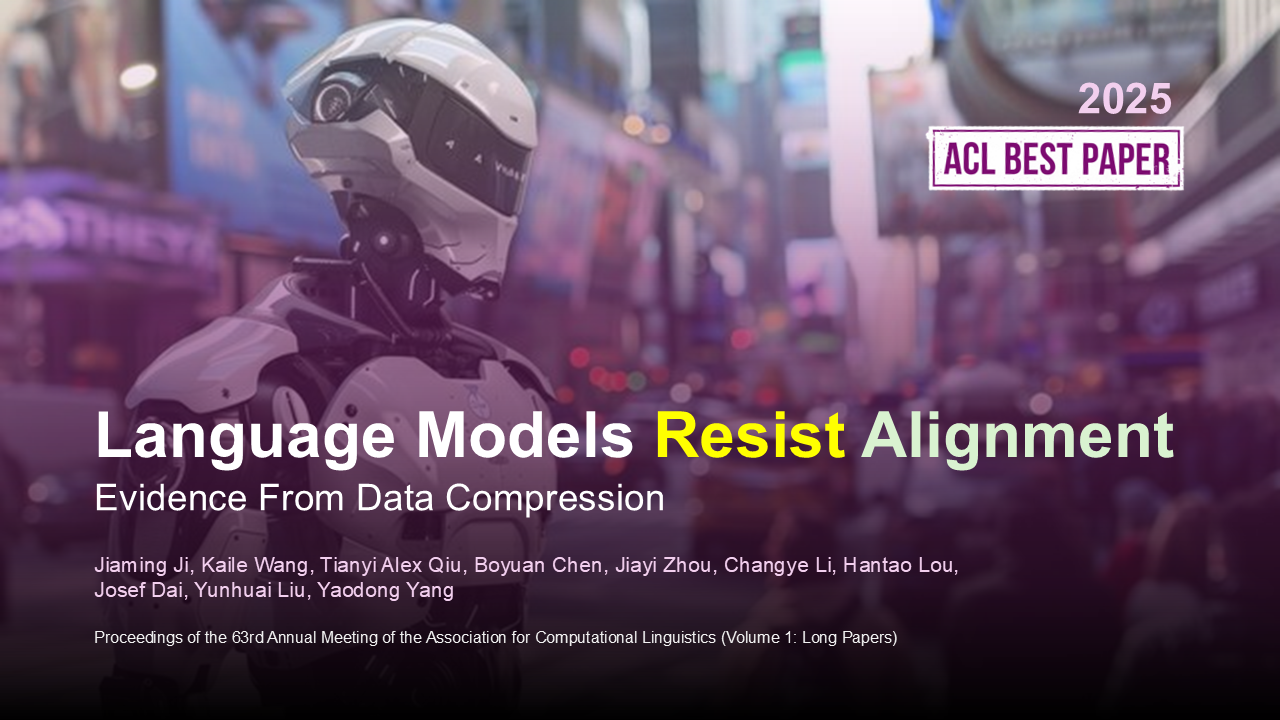 Language Models Resist Alignment: Evidence From Data Compression