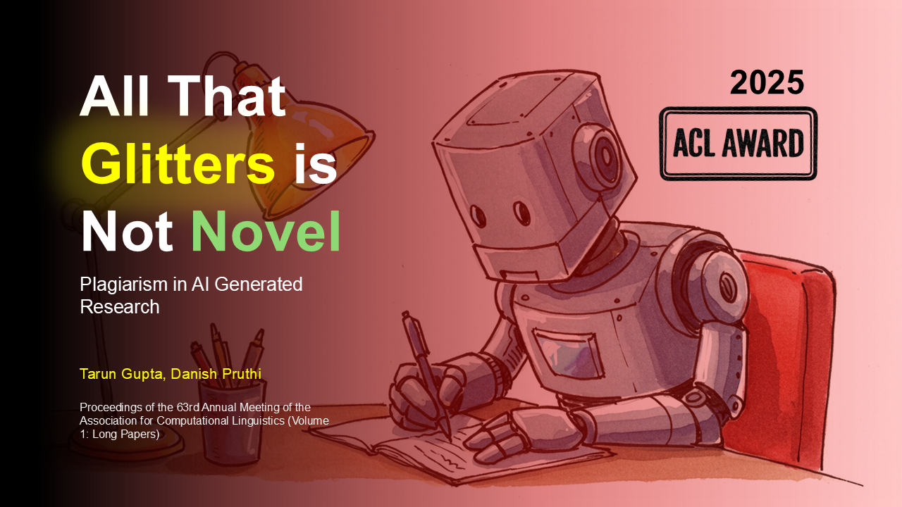 All That Glitters is Not Novel: Plagiarism in AI Generated Research